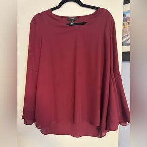 Elegant Maroon Blouse by alfani